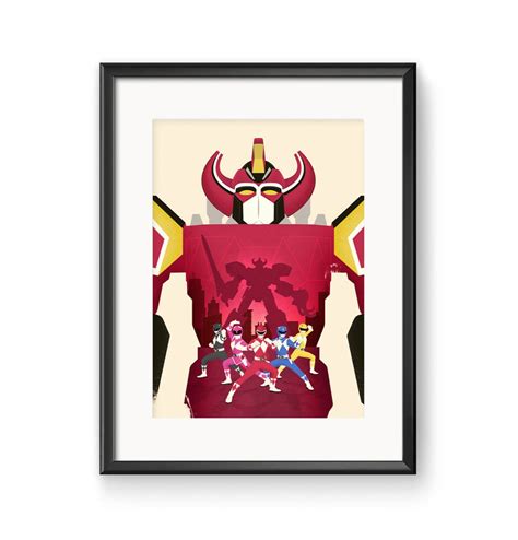 Mighty Morphin Power Rangers Megazord Poster Print - Etsy