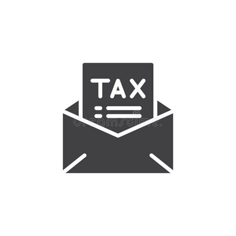 Tax Letter Vector Icon Stock Vector Illustration Of Logo 124081583