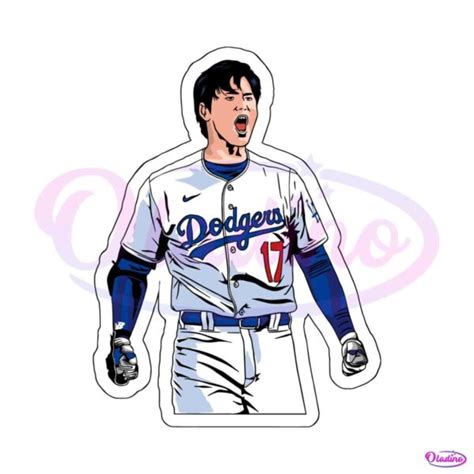 Shohei Ohtani Los Angeles Dodgers Mlb Svg Digital Download