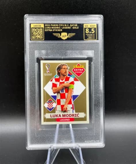 Luka Modric Panini Extra Sticker Gold Wm Grading Eur