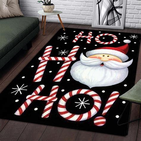 Buy Christmas Santa Claus Printed Carpet For Living Room Bedroom T