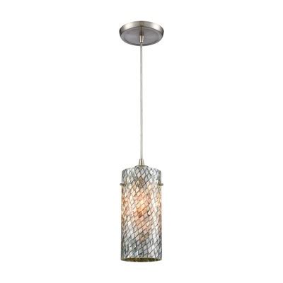 Elk Home Capri 1 Light Pendant In Satin Nickel Target