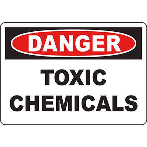 DANGER Toxic Chemicals Sign | Graphic Products