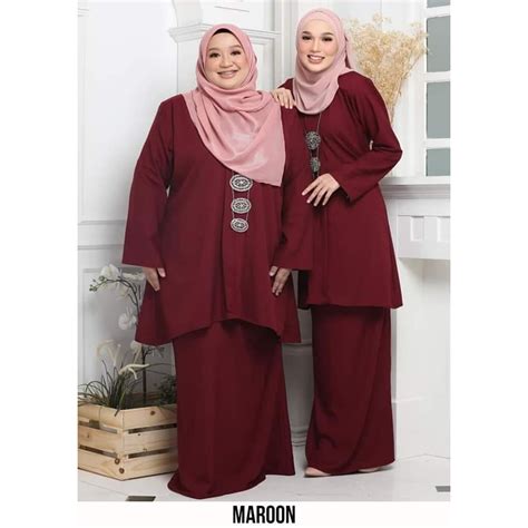 Baju Kurung Kebarung Plus Size Kebarung Labuh Murah Busana Melayu