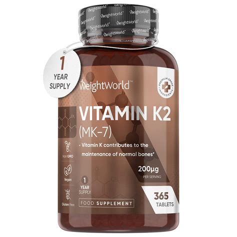 Vitamin K Mk Mcg Vegan Tablets High Strength Menaquinone