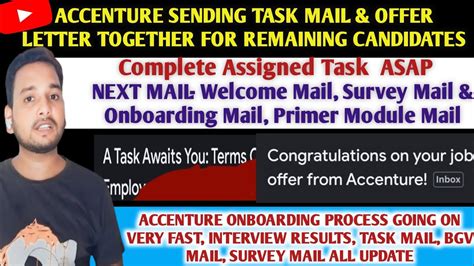 Accenture Offer Letter Task Mail Latest Update For Remaining