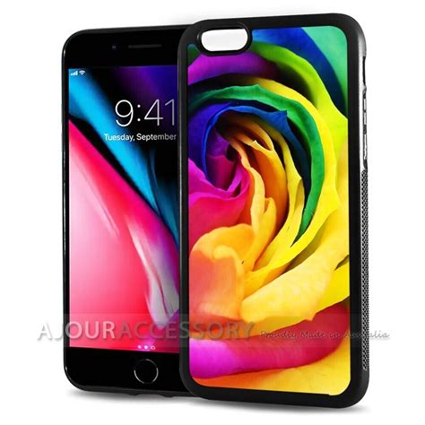 For Iphone 8 Plus Back Case Cover Aj10702 Multicolor Rose Ebay