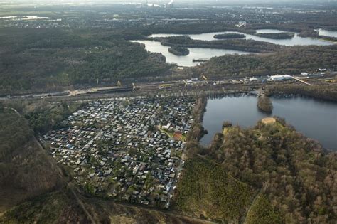 Luftbild Mülheim Gelände des Campingplatz Entenfang an der Duisburger