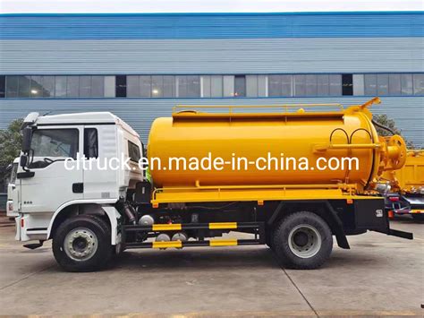 M Stainless Steel Vacuum Tank X Shacman L Rhd Sewage Tanker