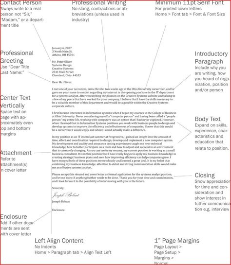 Cover Letter Spacing Rules