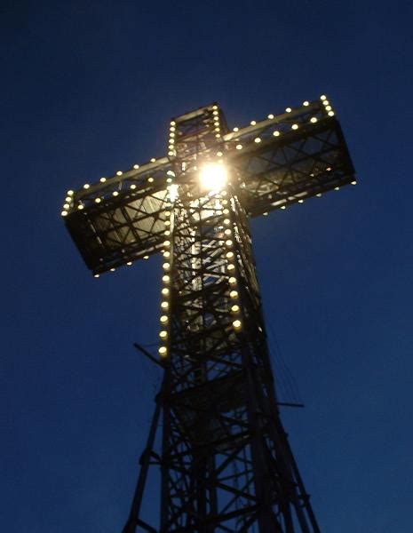 Giant Cross on Mount Royal in Montreal