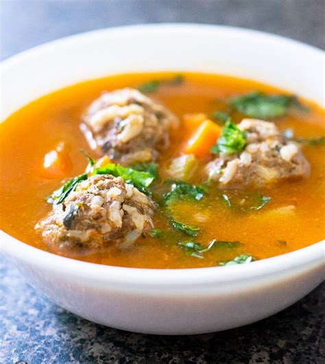 Caldo De Albondigas Mexican Meatball Soup Thrift And Spice