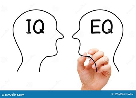 Concepto De Inteligencia Emocional IQ Versus EQ Foto De Archivo