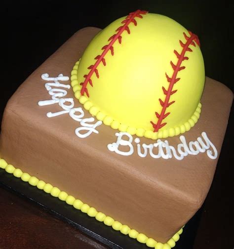 Softball Cake Cake Creations Softball Party Desserts Food