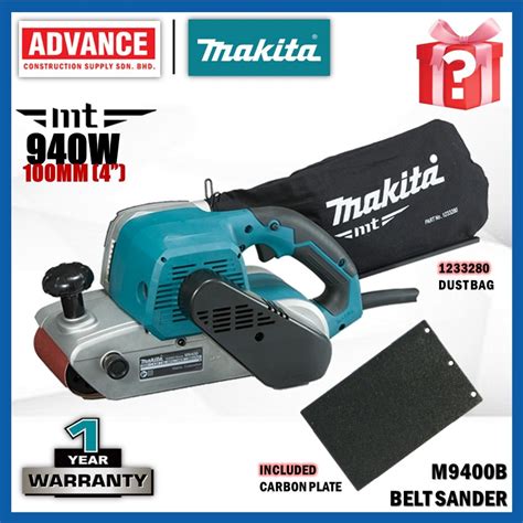 MAKITA MT SERIES M9400 M9400B Belt Sander 940W 100MM 4 Shopee