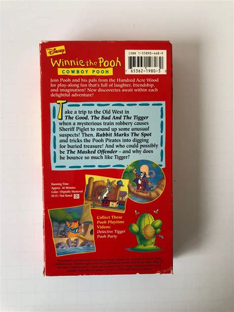 Walt Disney Winnie The Pooh Pooh Playtime Vhs 1991 Etsy