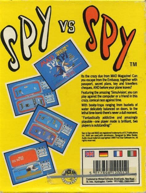 Spy Vs Spy Box Shot For Nes Gamefaqs