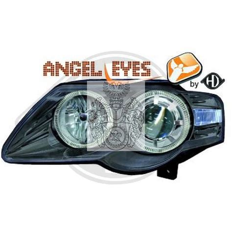 Design Scheinwerfer Set Klarglas Schwarz Angle Eyes