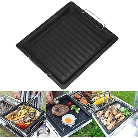 X Large Non Stick Cast Iron Reversible Griddle Plate Pan Double Sided