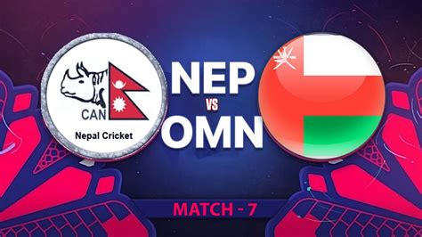 Live Nepal Vs Oman Live Match Nepal Live Match Today Acc