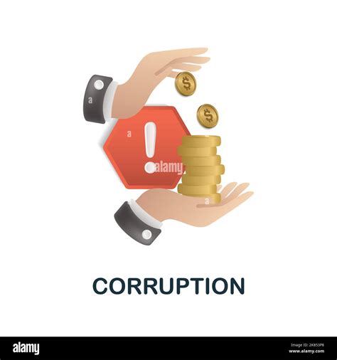 Corruption Icon 3d Illustration From Esg Collection Creative Corruption 3d Icon For Web Design