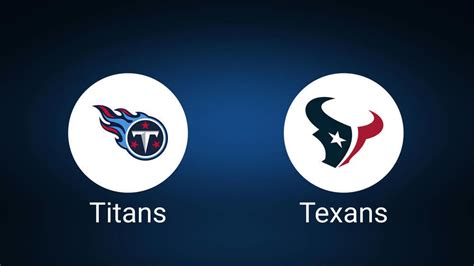 Tennessee Titans Vs Houston Texans Week 12 Tickets Available Sunday