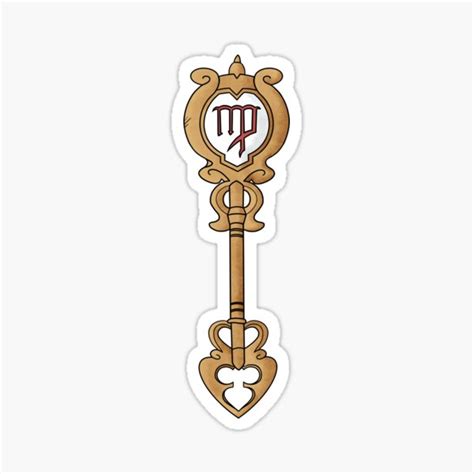 Fairy Tail Virgo Celestial Gate Key Sticker For Sale By AuntBLT