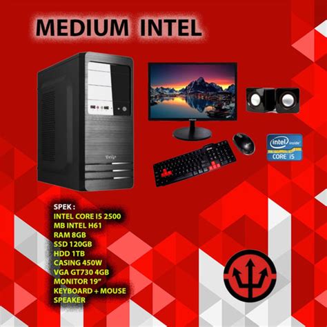 Jual KOMPUTER PC RAKITAN MID INTEL CORE I5 LENGKAP VGA GAMING Kota