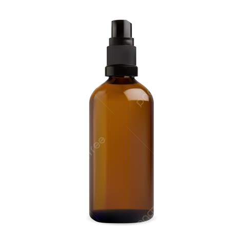 Brown Glass Spray Bottle Spray D Vial Png And Vector With