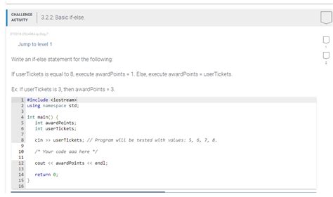 Solved Challenge Activity Basic If Else Chegg