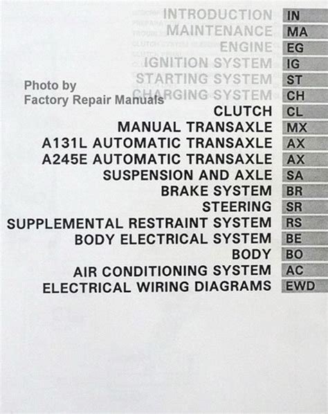 1994 Toyota Corolla Factory Service Manual Set Original Shop Repair ...