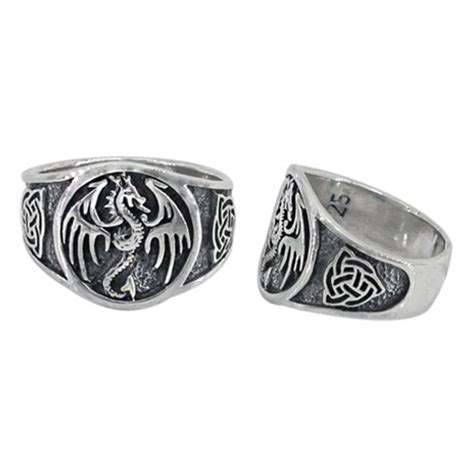 Sterling Silver Dragon Ring - The Zen Shop