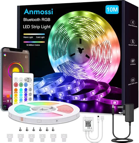 Ruban Led M Tres Smart Bluetooth Bande Led Rgb Multicolore Ruban Led