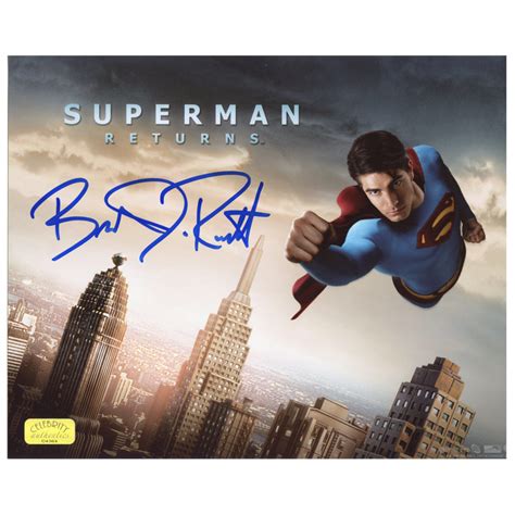 Brandon Routh Autographed Superman Returns Flying Over City 8x10 Photo ...