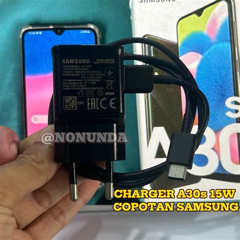 Jual CHARGER ORIGINAL SAMSUNG A30S 15 WATT BAWAAN HP FAST CHARGING TIPE