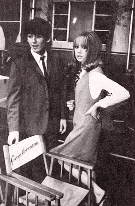 George Harrison And Pattie Boyd On The Set For Movie A Hard Days Night