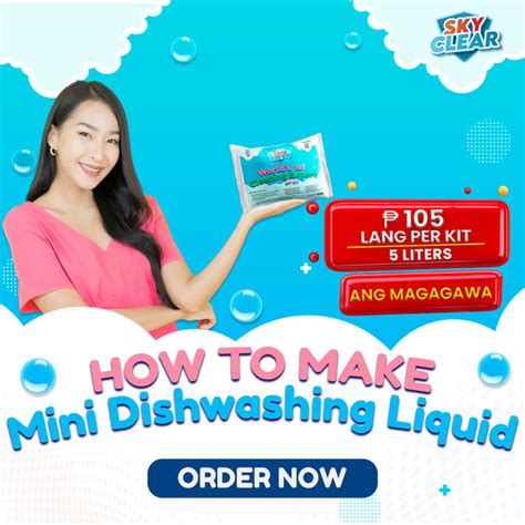 Mini Dishwashing Liquid 5 Liters Yield Kit DIY Upgraded 10 Components