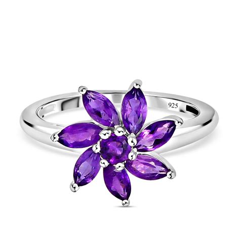 Afrikanischer Amethyst Ring Silber Gr E Ca Ct Shoplc