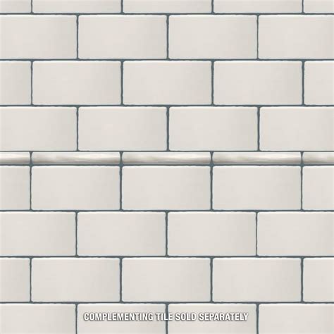 Merola Tile Antic Craquelle White 3 X 6 Ceramic Wall Tile On Sale