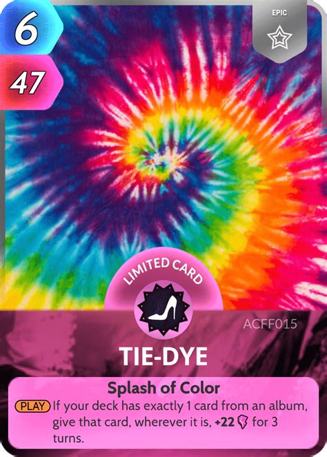 Tie Dye Cards The Universe And Everything Wiki Fandom