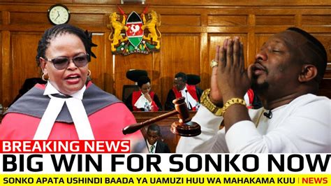 Breaking News Sonko Apata Ushindi Baada Ya Uamuzi Huu Wa Mahakama Kuu