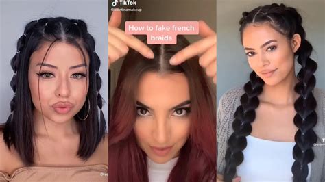 💇🏻‍♀️ Top Diy Hair Tutorial Hair Hacks And Tips Tiktok Compilation Youtube