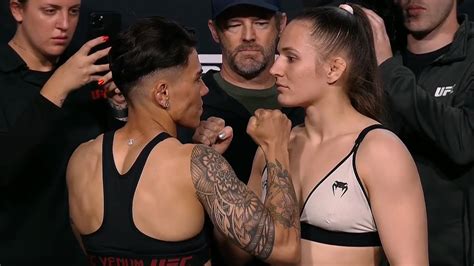 Jéssica Andrade vs Erin Blanchfield Weigh in Face Off UFC Fight