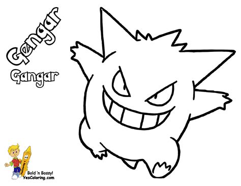 Mega Gengar Pokemon Coloring Pages Xcolorings The Best Porn Website