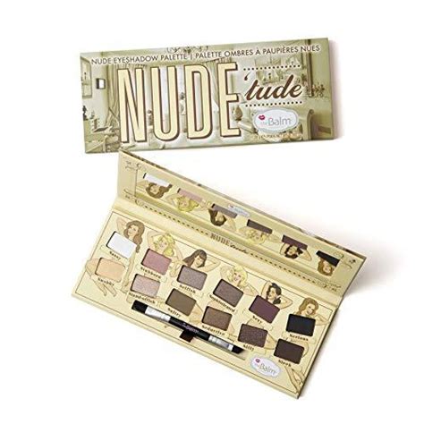 Thebalm Nude Tude Eyeshadow Palette Colors Matte Shimmer Highly Pigmented Eye Shadows