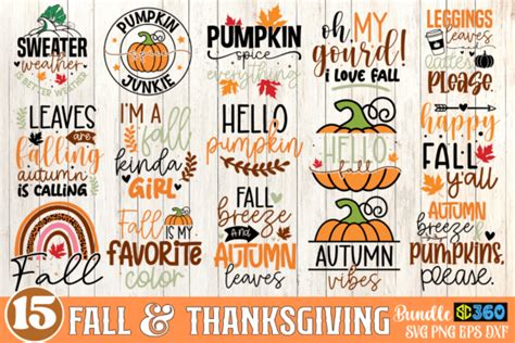 Fall Svg Bundle Graphic By Svgcuts Creative Fabrica