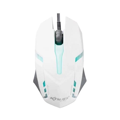 Mouse Gamer fio USB Iluminação LED rgb 1600 Dpi Knup KP V40