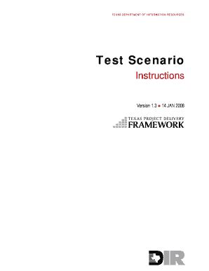 Fillable Online Test Scenario Fax Email Print Pdffiller