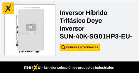 Deye Inversor H Brido Trif Sico Inversor Sun K Sg Hp Eu Bm