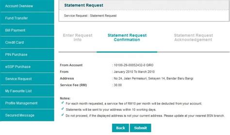 Cara Dapatkan Bank Statement Bsn Penyata Kewangan Online